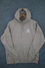 Abercrombie & Fitch Relaxed Hoodie Embroidered Logo Beige Men's Large picture