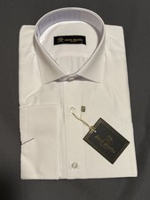 Jack Martin - White Button Down Dress Shirt - French Cuffs - Size Small picture