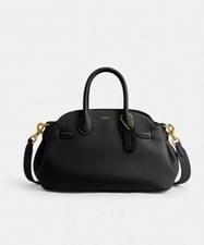 COACH CU066 Empire Carryall 26 Black Outlet New Leather picture