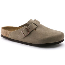 New Birkenstock Boston Suede Leather Soft Footbed Unisex Shoes Clogs -All Colors picture