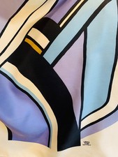 Vintage Liberty of London 100% Silk Scarf Square Geometric Colorblock #2 picture