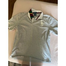 Polo Ralph Lauren Heather Grey Short Sleeve Rugby Polo Shirt Size XL picture