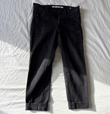 Mastercraft Union Men’s Black Dark Wash Relaxed Tapered Jeans Mid Rise picture