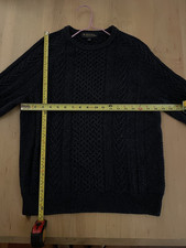 Brooks Brothers Medium Sweater Blue Cable picture
