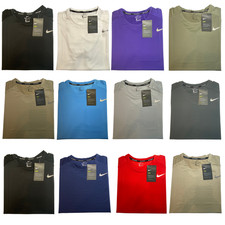 Nike T-Shirts Dri-Fit Athletic for Men Crew Neck Short Sleeve Work out Tee picture