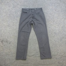 IRON CO. Men's 32/30 Gray Straight Leg Jeans Cotton Blend Stretch Denim picture