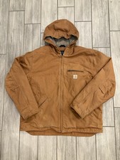 Carhartt Washed Duck Sierra Jacket, Style OJ4392 Men Size XL Color Brown picture