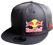 R-2025 New Black Flat Brim Cap w/Offset Logo. Hexagon Design. MotoGP. Motocross. picture