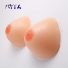 FF Cup Large Triangle Silicone Breast Forms CD TG Self-adhsive Bra Enhancers picture