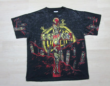 Vintage 1991 Slayer Seasons in the Abyss All Over Print Band T Shirt Brockum (L) picture
