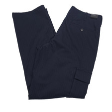 $265 Vince Louie Straight Fit Herringbone Coastal Blue Cargo Pants Mens Size 33 picture