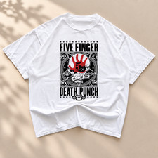 Hot Five Finger Death Punch Skull Cotton Unisex All Size Shirt ND28 picture