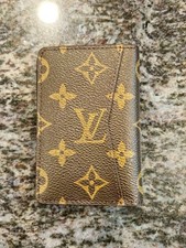 Louis Vuitton Pocket Organizer Monogram Brown Canvas Slim Wallet Card Holder picture