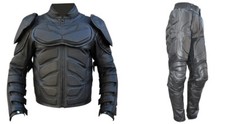 Batman The Dark Knight Rises Motorcycle Faux Leather Suit / Batman vs Bane Suit picture