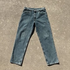 Vtg Orange Tab Levi's 540 Acid Wash Straight Leg Denim Jeans Men's Waist 32 picture