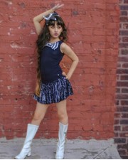 Made in Italy-sz 7-Microbe-Miss Grant-Sequined-Big Bow-Sassy-Designer- picture