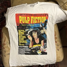 Vintage 1994 Pulp Fiction T shirt Quentin Tarantino Movie Promo 90s Size Large picture