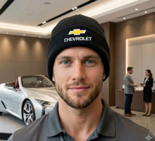 Unisex Knit Hat With Chevrolet Logo Embroidery – Custom Embroidered picture