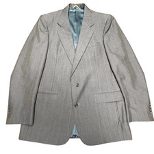 Christian Dior Pinstripe Suit Mens 42L Grey Vintage Monsieur Two Piece Set picture