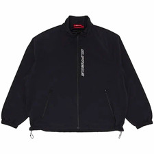 Supreme Men’s Black Contrast Track Jacket Full Zip Acetate Logo Size M picture