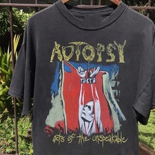 Autopsy Band 90s Albums Basic Black Remake T shirt Heavy Cotton tee picture