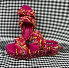 Antolina Paris Espadrille Platform Sandals Women EU 36 US 6 Pink Braided Spain picture