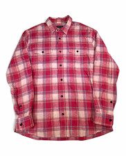 Orvis Indigo Active Fit Plaid Long Sleeve Shirt, Linen/Cotton Blend, Size M. picture