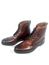 Allen Edmonds 'Dalton' Leather Wingtip Boots Oxblood Calfskin Men's 11 EEE picture