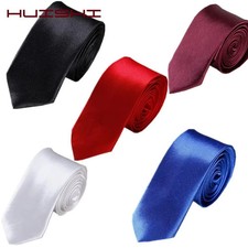 New Men's Dress Tie Solid Color Classic Neck Tie Necktie Wedding Formal USA picture
