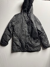 Bella Donna Moda Italiana Black Hooded Zip Jacket Size Large picture