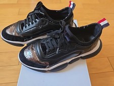 EUC Moncler women black sneakers Briseis Scarpa size 38  picture