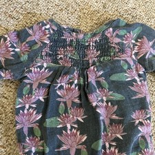 Kate Quinn Jumpsuit 100% Organic Cotton 3-6 Months Lily Pad Pattern picture
