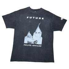 Vintage 1993 Future Police Officer Conart Graffiti Rap Hip Hop T-Shirt Sz L picture