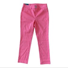 NWT Rafaella Coral Pull On Pants Diamond Print 8 picture
