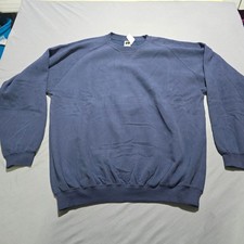 new deadstock Russell Athletic Sweatshirt Mens XL Navy Fleece Crewneck Raglan picture