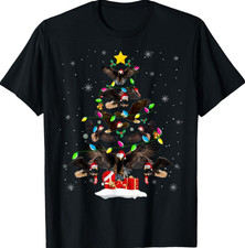 Graphic Christmas Tree Unique Holiday full size Unisex Black t-shirt picture