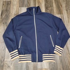 Vintage 70’s Cross Court Men’s Track Tennis Jacket Size Large picture