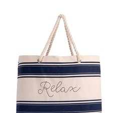 Ever Ellis Cotton Cream Relax Beach Tote picture