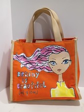 Bobbypin by Jeffrey Fulvimari Brainy is Beautiful Whimsical Canvas Tote Bag picture
