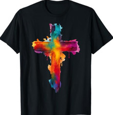 Cross Christian Religious Believe Blessed Faith God Graphic T-Shirt picture