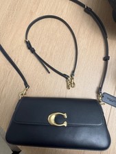 Coach Refined Calf Leather Jet Shoulder Bag- Black picture