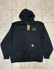 NWT Carhartt 100617 Rain Defender Paxton Black Heavyweight 1/4 Zip Mens XL - NEW picture
