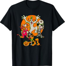 Disney 100 Mickey Donald Goofy & Pluto Halloween Costumes T-Shirt picture