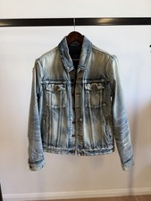 Saint Laurent Paris Distressed Denim Jacket - Size L picture