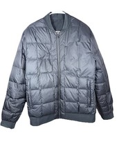Lululemon About Face Bomber Jacket Men Reversible Down Puffer Black XL Palm deco picture