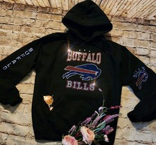 Buffalo Bills Bling Unisex Hoodie Zip Up or Crewneck Sweatshirt S thru 3x picture