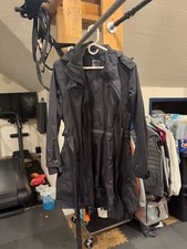 REI Elements Rain Coat Trench Jacket Size XL Black Hooded Belted (Women’s) picture