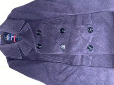 Brooks Brothers Heavyweight Wool Pea Coat Navy Blue Double Breasted Classic (M) picture