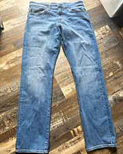 Mavi Men's Straight Leg Blue Denim Jeans Medium Wash 5-Pocket Stretch picture