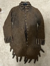 1880s Victorian Wool Carpet Jacket With Floral Pattern picture